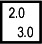 Piktogram - výška dvou objektů